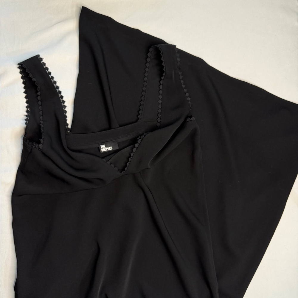 The Kooples Black Lace-Trimmed Dress